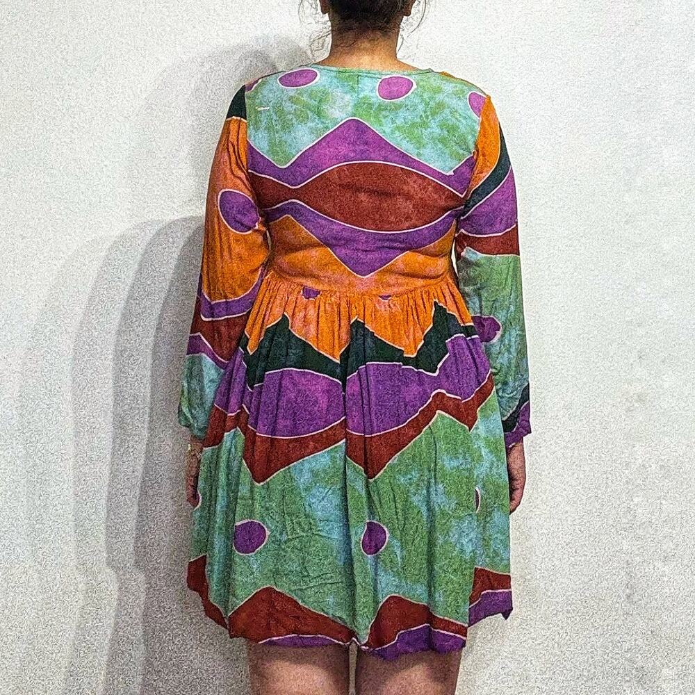 Endeavor Trading Vintage Mini Dress Sz S - Picture 11 of 13